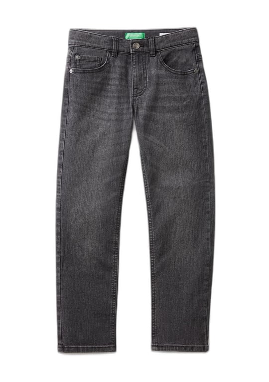 Benetton Erkek Çocuk Siyah 5 Cepli Slim Fit Denim Pantolon