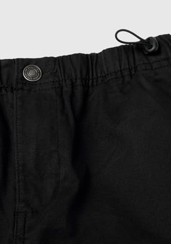 Benetton Erkek Çocuk Siyah Ön Cebi Logo Detaylı Beli Lastikli Beş Cepli Pantolon