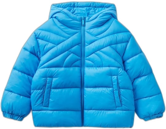 Benetton Erkek Çocuk Turuncu Logo İşlemeli Mont