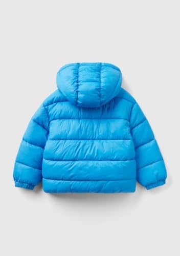 Benetton Erkek Çocuk Turuncu Logo İşlemeli Mont
