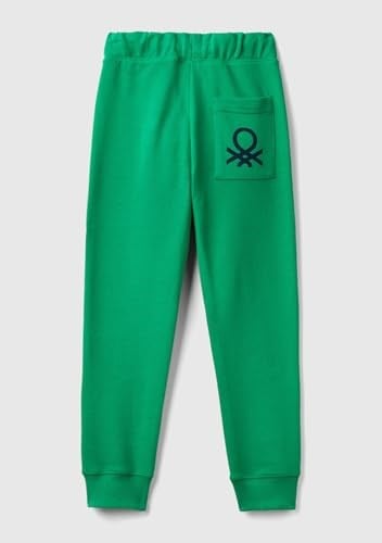 Benetton Erkek Çocuk Yeşil Arka Cebi Logolu Eşofman Altı