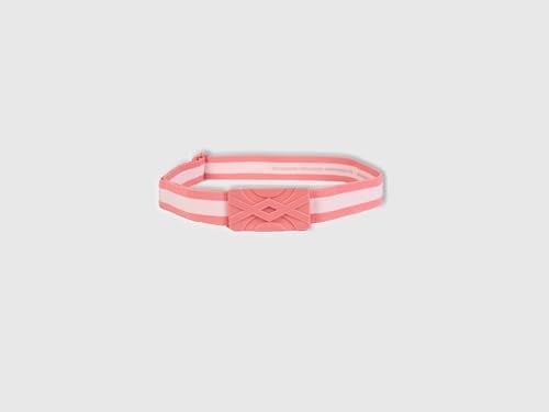 Benetton Kız Çocuk Pembe Logolu Kemer