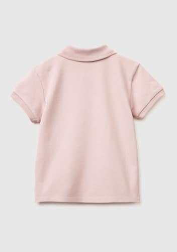 Benetton Kız Çocuk Pembe Logolu Pike Polo T-Shirt - Seçenekler: 2 Yıl, 5 Yıl, 4 Yıl