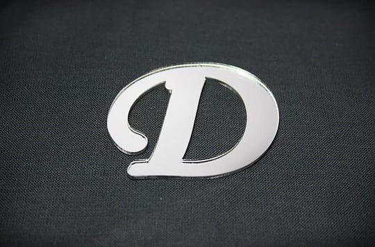 Benim Marifetlerim - D Harfi Gümüş Aynalı Pleksi 4 cm