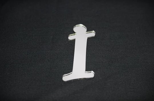 Benim Marifetlerim - i Harfi Gümüş Pleksi 4 cm