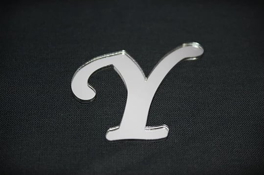 Benim Marifetlerim - Y Harfi Gümüş Pleksi 4 cm
