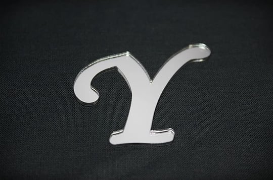 Benim Marifetlerim - Y Harfi Gümüş Pleksi 4 cm