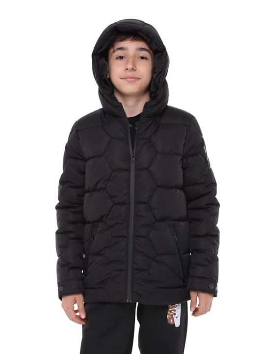 Benittokids Erkek Çocuk Mont 51280 Siyah 14 YAŞ