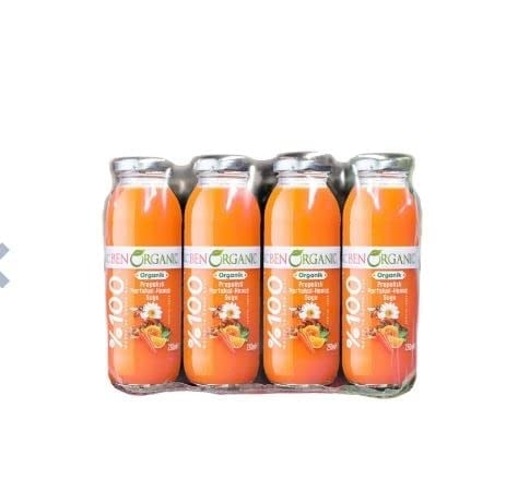 BenOrganic Propolisli Portakal Havuç Suyu 250 ml Cam Şişe