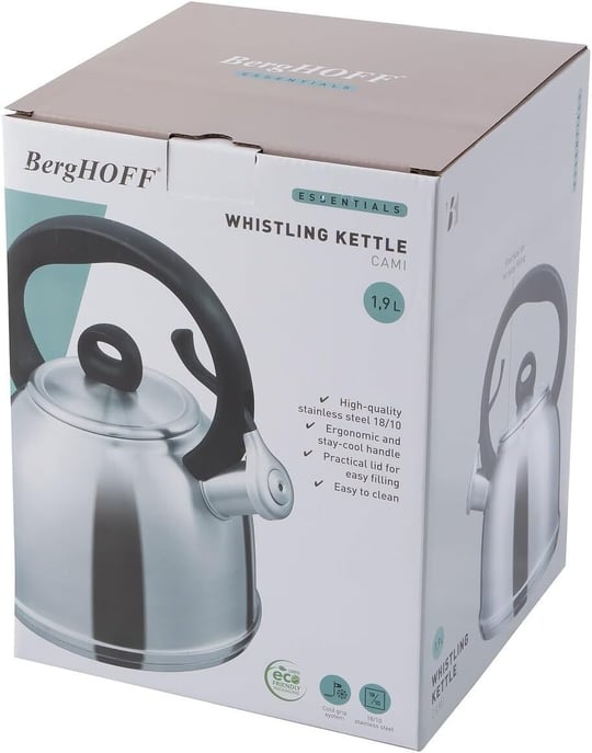 Berghoff Essentials 18/10 Paslanmaz Çelik Düdüklü Su Isıtıcı 1,9 Lt