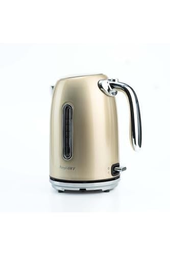 BergHOFF Gem Metallic 1.7 Litre Su Isıtıcısı – 2200 W, Paslanmaz Çelik Gövde | Gold