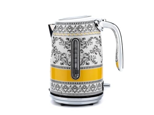 BergHOFF Gem Royal Margery 1.7 Litre Desenli Su Isıtıcısı – 2200 W, Paslanmaz Çelik Gövde