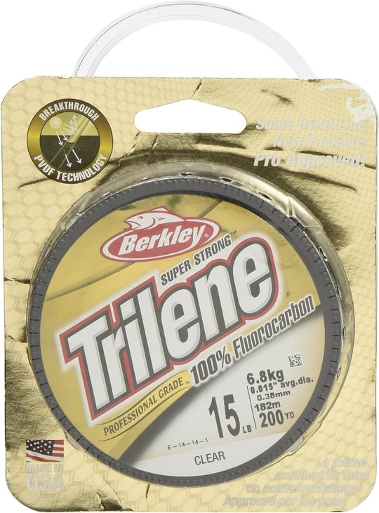 Berkley Trilene Fluorocarbon Line-Transparent, 11,3 kg / 0,48 mm - Seçenekler: 4 lbs/0.17 mm, 6 lbs/0.25 mm, 6,8 kg, 8 lbs/0.27 mm...