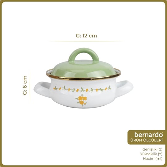 Bernardo Almera Emaye Mini Pot 12 Cm