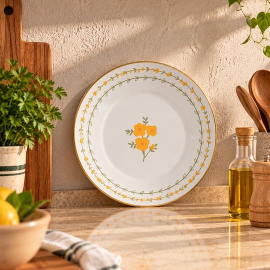 Bernardo Almera Emaye Servis Tabağı 32 Cm