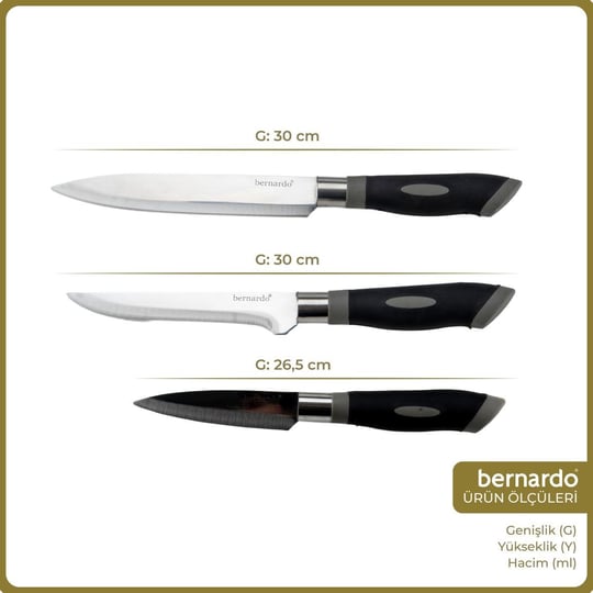 Bernardo Blade 3 Parça Gurme Fileto Seti