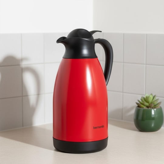 Bernardo Grandio Çelik Termos Kırmızı 2 Litre