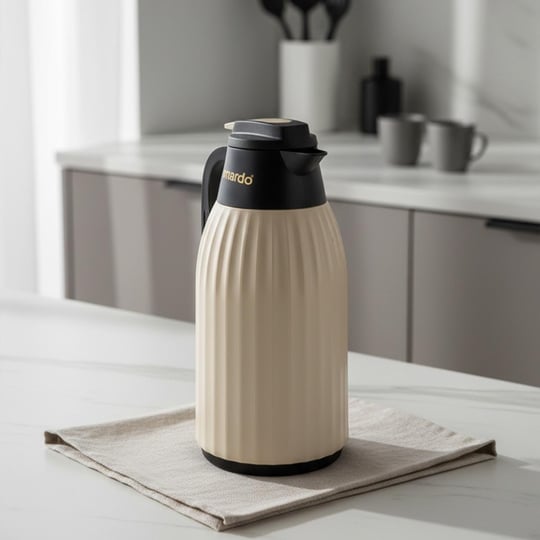 Bernardo Silva Cam Termos Krem 1.5 Litre