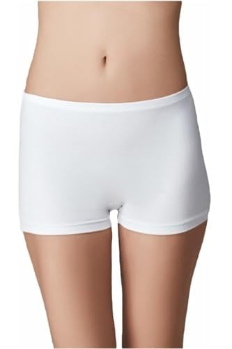 Bestin Kadın Beyaz 2li Paket Bambu Boxer Külot