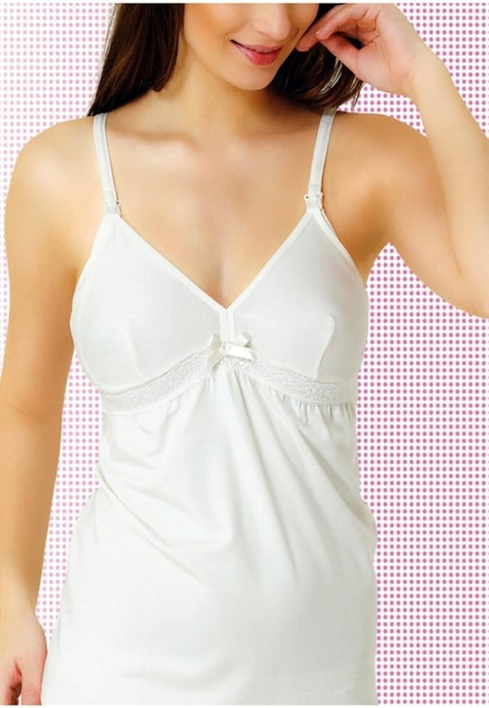 Bestin Kadın Beyaz Modal Süprem Hamile Lohusa Emzirme Atleti, L, D1248İMR-869SC0015418