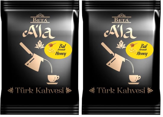 Beta ALa Bal Aromalı Türk Kahvesi Metalize Poşet 100 Gr (2 paketi)