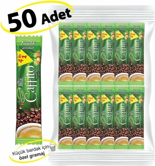 BETA Caffito 4 In 1 Fındıklı Küçük boy 50 x 6,5 Gr
