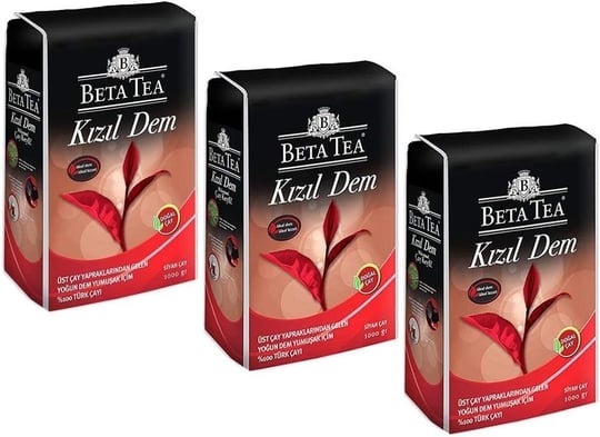 Beta Kızıl Dem Türk Çayı 1000 GR x 3 Adet