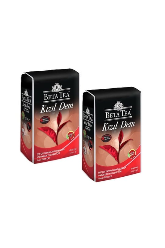 Beta Tea Beta Kızıl Dem Türk Çayı 1000Gr X 2 Adet