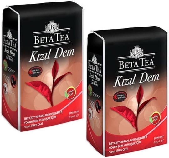 Beta Tea Beta Kızıl Dem Türk Çayı 1000Gr X 2 Adet