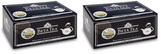 Beta Tea Earl Grey Demlik Poşet 100 Adet (Bergamot - Tomurcuk Çayı) (2 paketi)