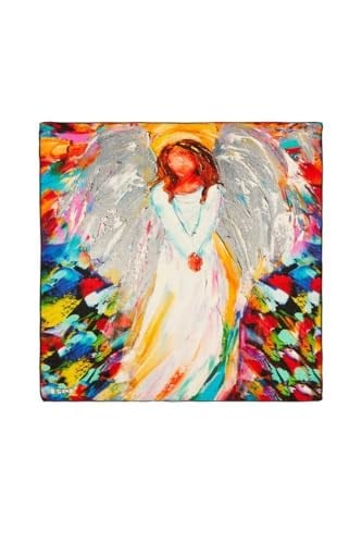 Beyaz Angel Desen Mendil