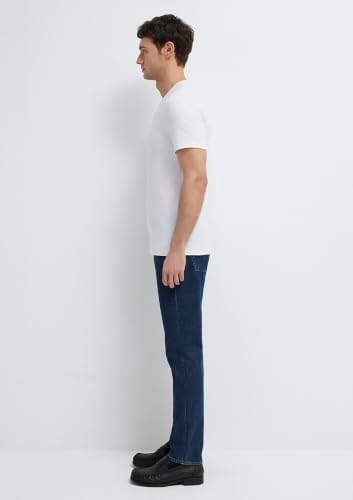Beyaz Basic Tişört Fitted/Vücuda Oturan Kesim 061747-620