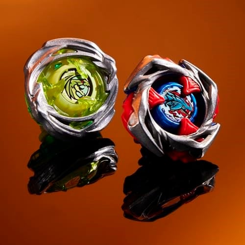 Beyblade Beystadium Arena ile X Drop Attack Savaş Seti, 2 Takara Tomy Üstleri ve Fırlatıcıları, Impact Drake 9-60LR & Hover Wyvern 3-85N, Savaş Oyunu Oyuncakları, 8+ Yaş