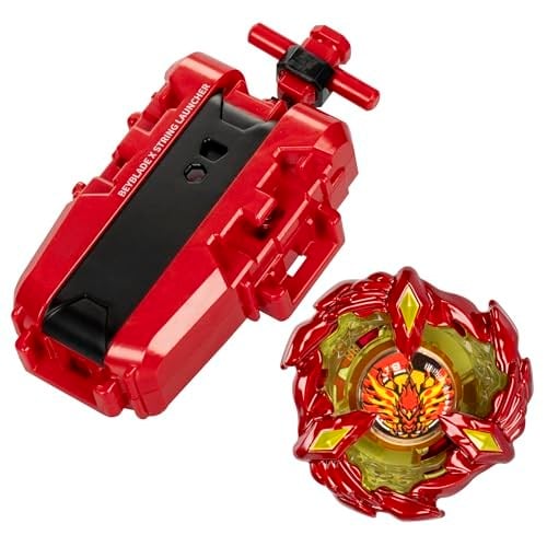 Beyblade X Soar Phoenix 9-60GF Deluxe İp Fırlatıcı Seti, Saldırı Tipi Sağ Dönen Top Oyuncak; 8 Yaşındaki Erkek ve Kız Çocuklar için Harika Hediye