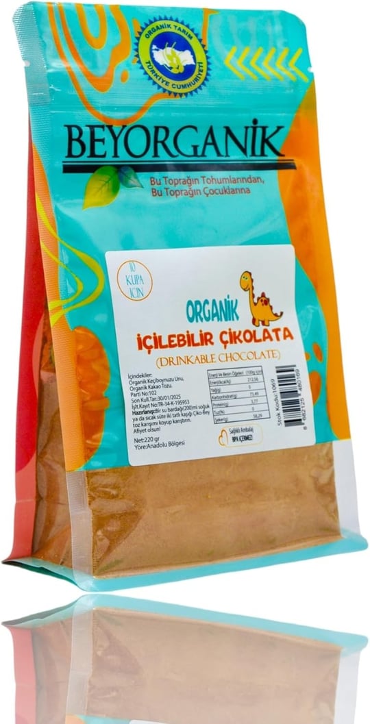 Beyorganik Organik Çiko-Bey Içilebilir Çikolata, 220Gr