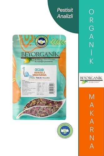 Beyorganik Organik Sebzeli Çocuk Makarna Ispanak-Pancar-Balkabak 240 gr