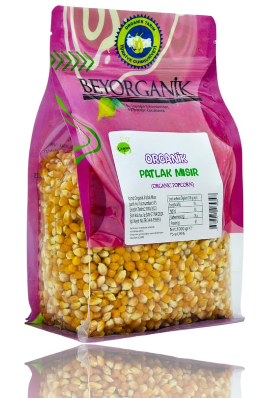 Beyorganik Patlak Mısır 1000 Gr