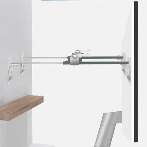 Bezant Metal TV Güvenlik Kayışları, İleri veya Geri Devrilmeyi Önlemek İçin Bebek Prova için TV Çapaları, Düz Ekran için TV Askıları Güvenliği, Ayarlanabilir Uzunluk Aralığı 8,6 inç ila 14,1 inç (2 Pa