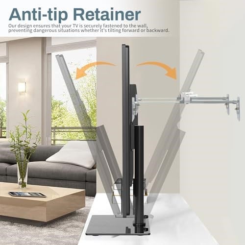 Bezant Metal TV Güvenlik Kayışları, İleri veya Geri Devrilmeyi Önlemek İçin Bebek Prova için TV Çapaları, Düz Ekran için TV Askıları Güvenliği, Ayarlanabilir Uzunluk Aralığı 8,6 inç ila 14,1 inç (2 Pa