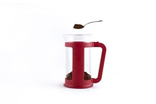 Bialetti 6584 French Press 0,35l Borosolicaat Kırmızı