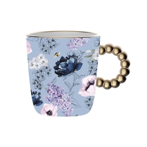 Bialetti Bridgerton Kupa, Porselen, Bulaşık Makinesinde Yıkanamaz, Mikrodalgada Kullanılamaz, 330 ml
