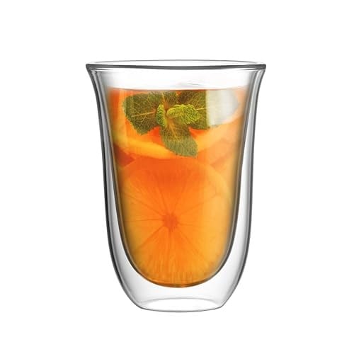Bialetti - Firenze Çift Duvarlı Cam Bardak 300Ml 2Li Set - Seçenekler: 2 x 80 ml, 2 x 300 ml, 2 x 160 ml, 2 x 200 ml, 2 x 350 ml...