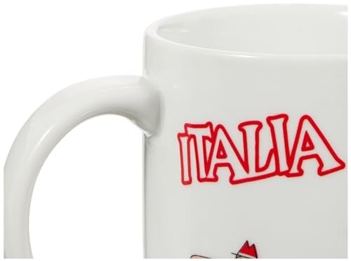 Bialetti - Kupa - Mug Tricolore Omino - 250mL - Porselen - Seçenekler: Üç renkli kupa erkek, Üç renkli fincan kurumsal
