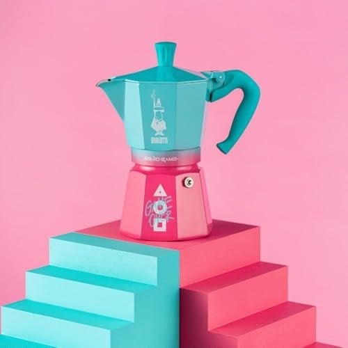 Bialetti Moka Express Squid Game© 6 fincan, haşlanmaya karşı emniyetli sap, indüksiyon için uygun değildir, 270 ml, alüminyum