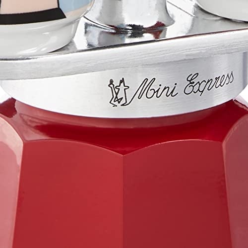 Bialetti - Set Mini Express: Ocak Üstü Espresso Pişirici + 2 Cups - Magrite Serisi