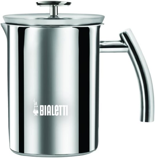 Bialetti - Süt Köpürtücü - 330mL - Paslanmaz Çelik Gövde ve Kapak - Çift Diskli Çırpıcı Kapak - Tüm Ocak Türleri İçin Uygun (İndüksiyon Dahil) - Bulaşık Makinesinde Yıkanabilir