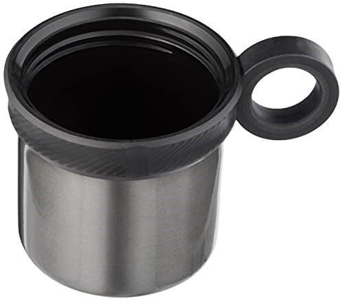 Bialetti - Termos - 460mL - Koyu Gri Renk - Paslanmaz Çelik - Çift Katmanlı - 12 Saat Sıcak 24 Saat Soğuk Tutar - Bardaklı Kapak Özelliği