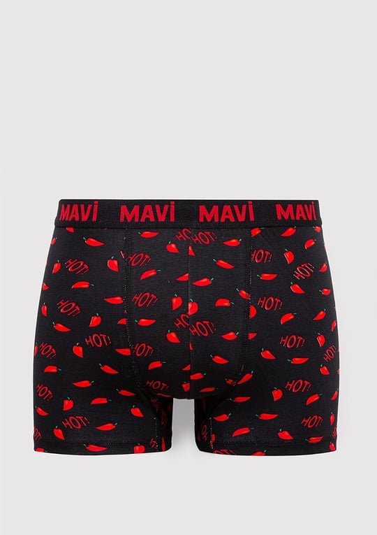 Biber Detaylı Siyah Boxer 0911631-900