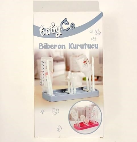 Biberon Kurutucu, Pratik ve Çoklu Kullanım, Taşınabilir Tasarım, Mavi Renk, Şişe ve Emzik Aksesuarları İçin