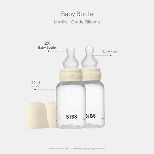 Bibs Baby PP Bott.Silikon İkili Biberon Ivory150ml
